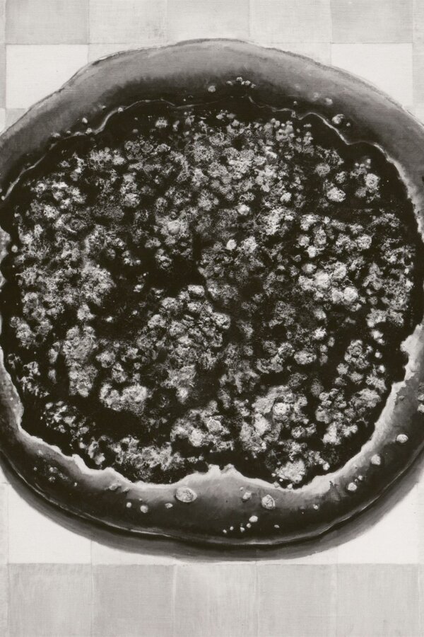 Ladislav Perůtka, Koláč, 1989, olej, 90 x 105